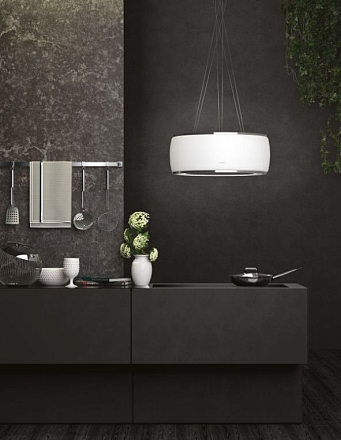 Вытяжка SOFFIO IS.58  White Satin Glass Falmec купить в Екатеринбурге | Всегда в наличии! | Артикул CSAI58.E0P7#ZZZF461F | Официальный сайт LEADER-BT